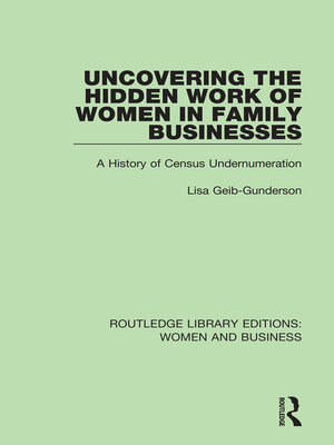cover image of Uncovering the Hidden Work of Women in Family Businesses